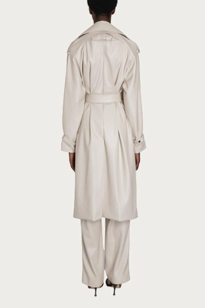 Shop Boyarovskaya Assimilth Trench Coat In Ecru In White
