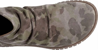 Comfortiva Calla Bootie In Olive In Green