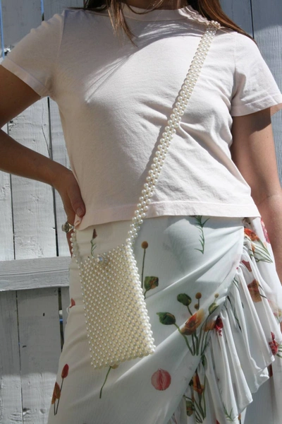 Shop Amber Sceats Cosette Handbag In Pearls In Multi