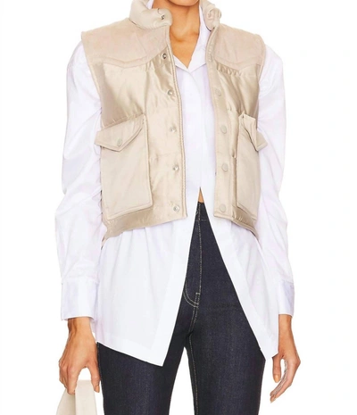 Shop Rag & Bone Erica Puffer Vest In Taupe In Brown
