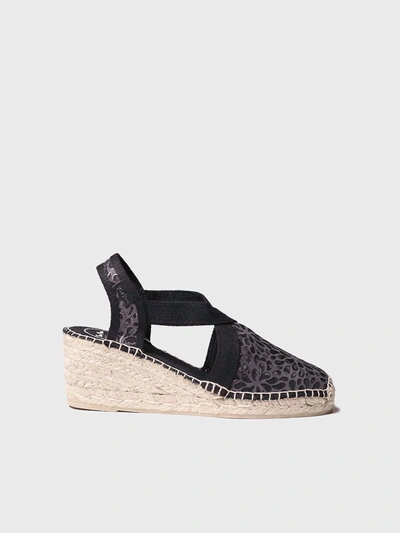 Toni Pons Terra Medium Wedge Espadrilles In Black