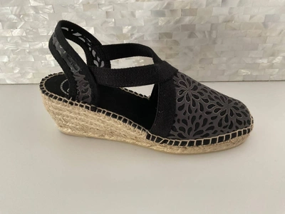 Toni Pons Terra Medium Wedge Espadrilles In Black