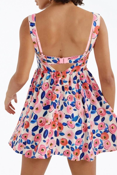 For Love & Lemons Gianna Mini Dress In Pink