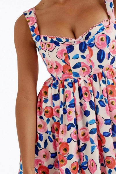 For Love & Lemons Gianna Mini Dress In Pink