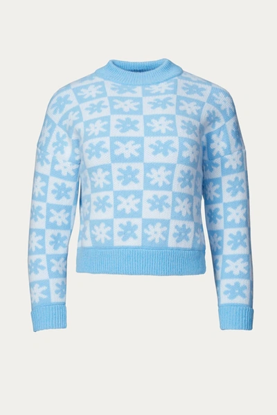 Shop Lisa Says Gah Emma Sweater In Blue/white