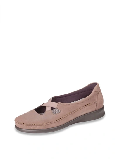 Sas Crissy Slip On Loafer - Wide In Praline In Pink