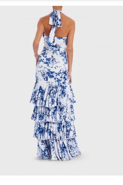 Shop Forever Unique The Lula Dress In Navy And White Floral In Multi