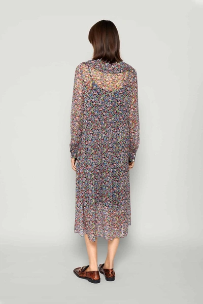 Baum Und Pferdgarten Amaira Flower Field Dress In Reddish Flower Field In Multi