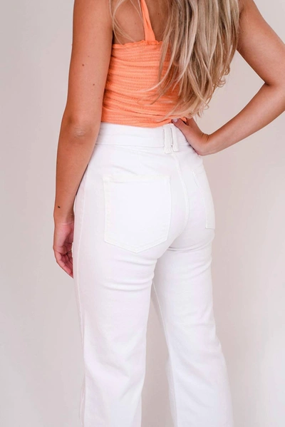 Shop Askk Ny High Rise Straight Jean In White