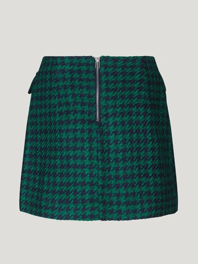 Shop Baum Und Pferdgarten Shanna Boucle Mini Skirt In Green Check In Multi