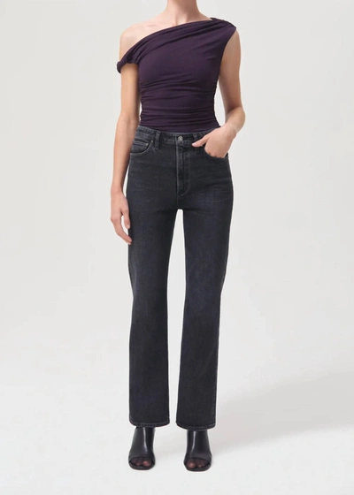 Shop Agolde Vintage High Rise Boot Jeans In Technique In Multi