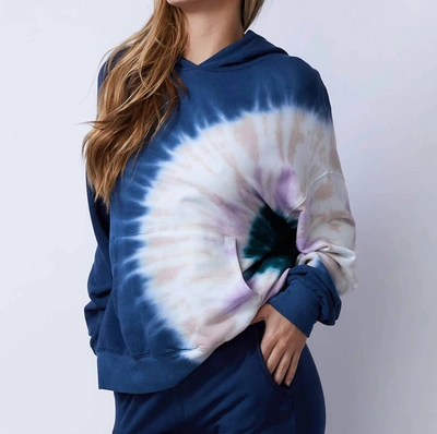 Monrow Tie Dye Slouchy Pullover In Inca In Multi