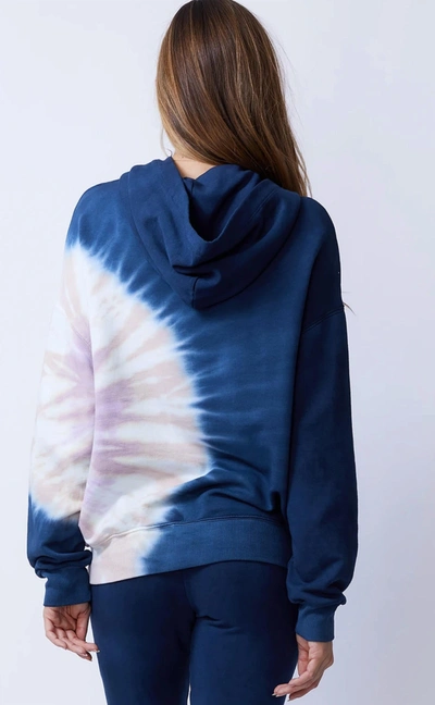 Monrow Tie Dye Slouchy Pullover In Inca In Multi