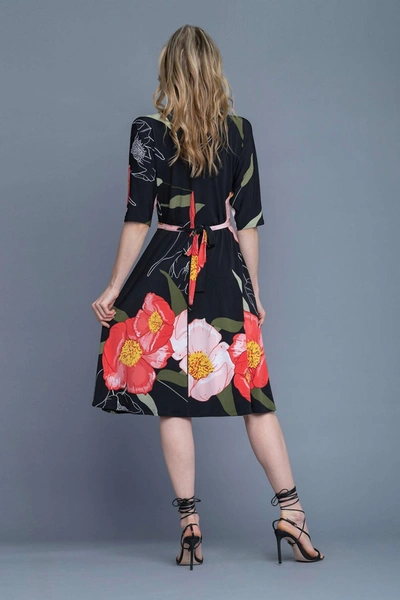 Shop Eva Varro Dolman Wrap Dress In Aurelia In Multi