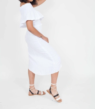 Sir Ines Linen One Shoulder Top In White