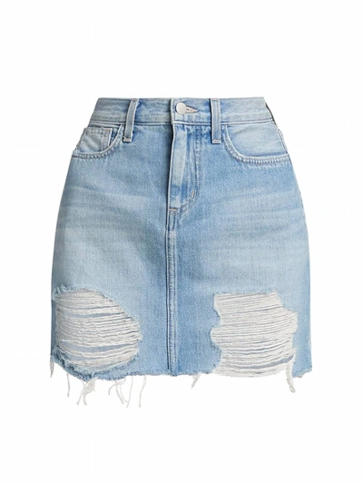 Shop L Agence Jolene Mini Skirt In Reseda In Multi
