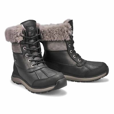 Shop Ugg Women's Adirondack Iii Waterproof Boots In Black