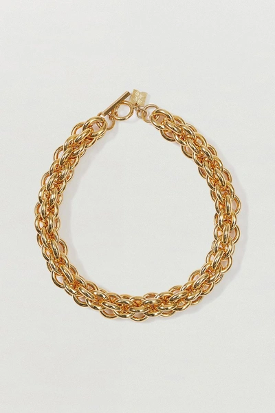 Shop Eenk Soda Cable Chain Necklace In Gold
