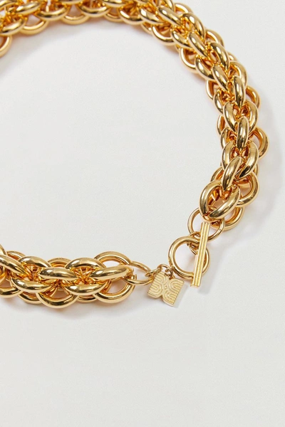 Shop Eenk Soda Cable Chain Necklace In Gold