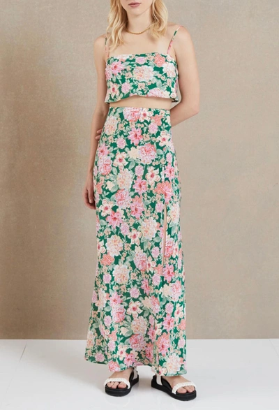 Shop Bec & Bridge Botanica Maxi Skirt In Floral Print In Multi
