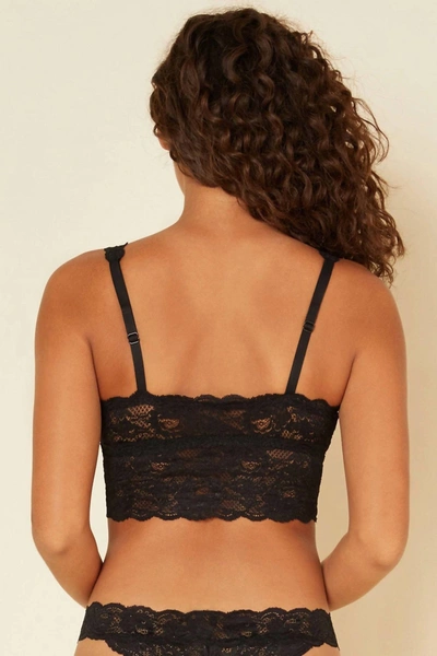 Cosabella Never Say Never Plungie Longline Bralette In Black