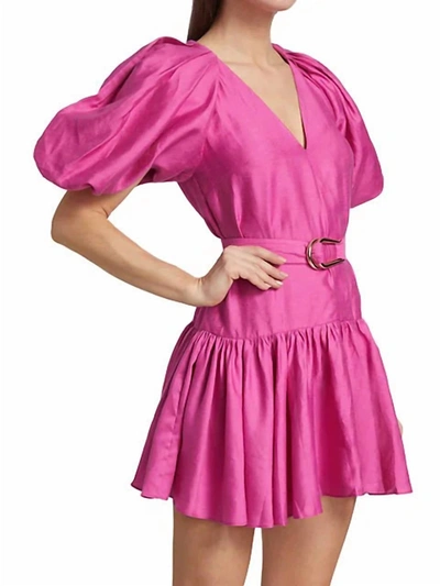 Shop Acler Wheatland Dress In Flamingo In Pink