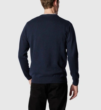 Shop Rodd & Gunn Queenstown Sweater In Blue Granite In Multi