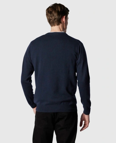 Shop Rodd & Gunn Queenstown Sweater In Blue Granite In Multi