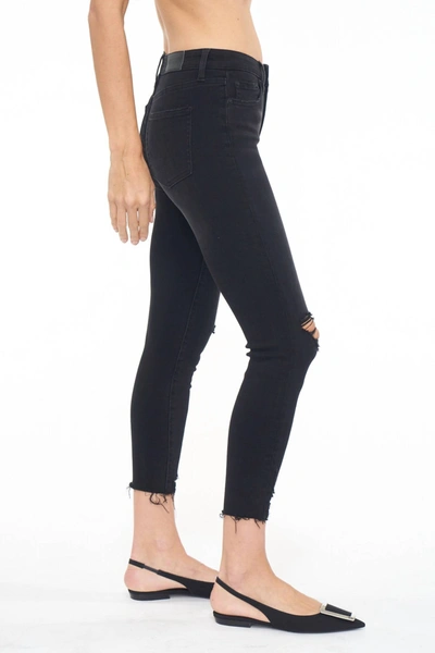 Shop Pistola Audrey Mid Rise Skinny Crop Jeans In Carbon In Grey