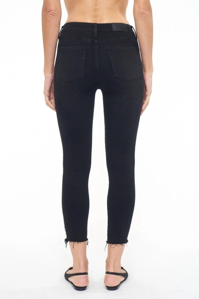 Shop Pistola Audrey Mid Rise Skinny Crop Jeans In Carbon In Grey