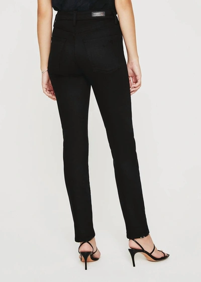 Ag Alexxis Slim Straight Leg Jean In Blackboard In Multi