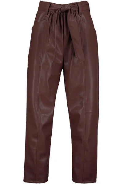 Bishop + Young Harper Vegan Leather Bag Pant In Heirloom In Multi