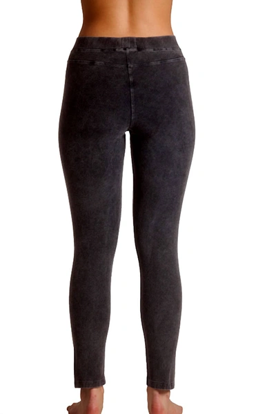 Angel High Rise Jegging In Dark Charcoal In Grey
