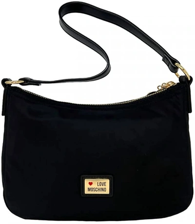 Shop Moschino Full Of Love Bag In Black