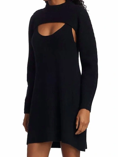 Dh New York Women's Eve Two-piece Sweater & Minidress Set In Black