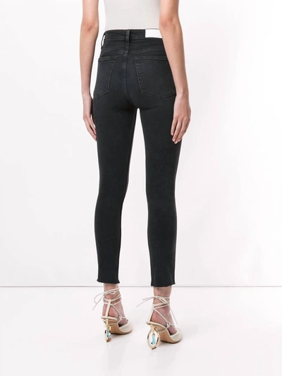 Re/done 1893whrac High Rise Ankle Jean In Faded Black