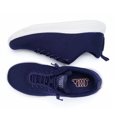 Woolloomooloo Cheviot In Navy In Blue