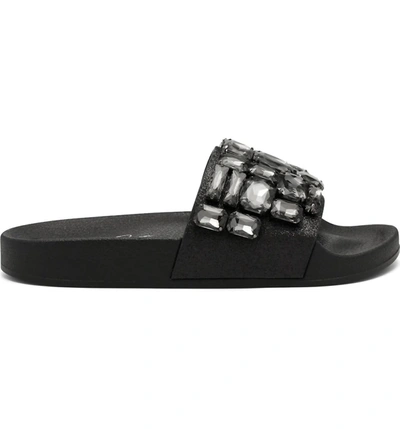 Shop Jessica Simpson Stazee Slide Sandal In Black