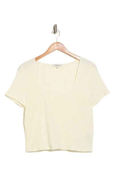 Shop Madewell Fast Track Square Neck Top In Lighthouse