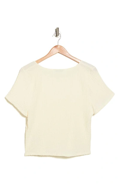 Shop Madewell Fast Track Square Neck Top In Lighthouse