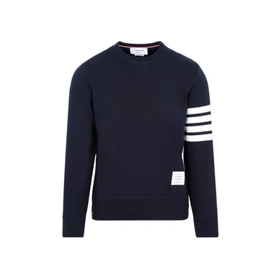 Shop Thom Browne Classic Sweatshirt In Blue