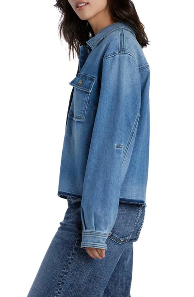 Wash Lab Denim Maddie Denim Jacket In Honor Blue