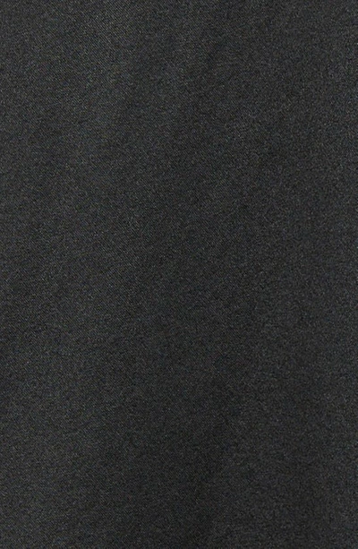 Tom Ford Fitted Stretch Silk Satin Shirt In Black