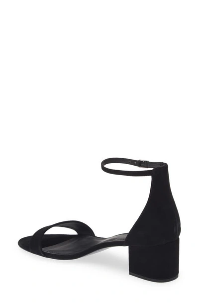 Shop Steve Madden Irenee Block Heel Sandal In Black Suede