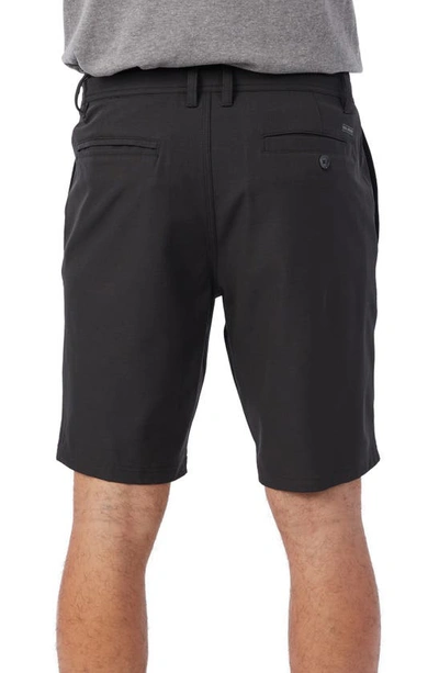 Shop O'neill Reserve Light Check Water Repellent Bermuda Shorts In Black