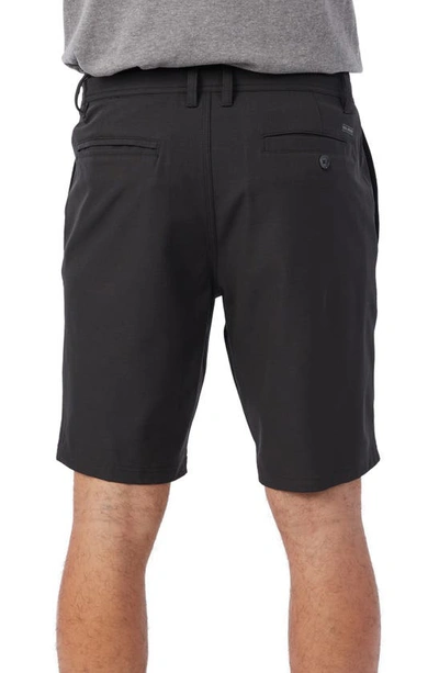 O'neill Reserve Light Check Water Repellent Bermuda Shorts In Black