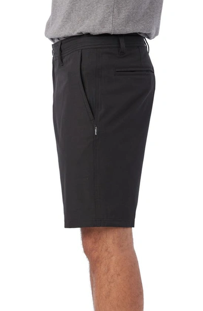 Shop O'neill Reserve Light Check Water Repellent Bermuda Shorts In Black