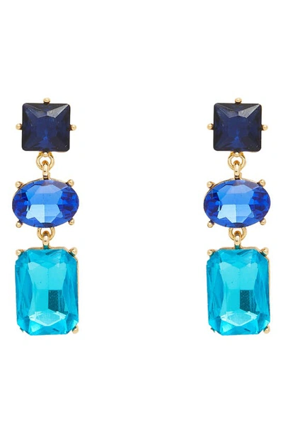 Shop Petit Moments Allie Drop Earrings In French Blue