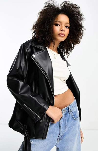 Longline on sale biker coat