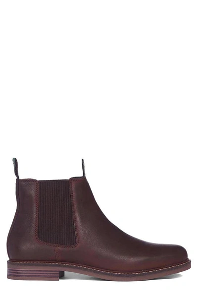 Barbour Farsley Chelsea Boot In Choco Leather